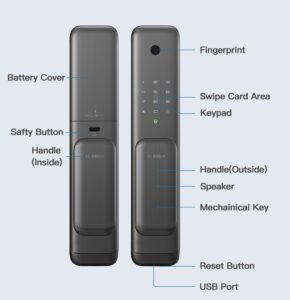 Khóa điện tử cửa gỗ Bosch EL500